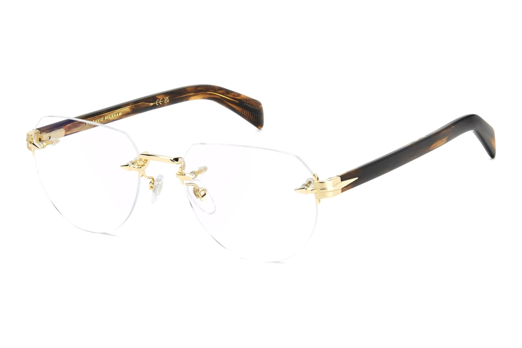 David Beckham DB 7145 T5U GOLD BROWN HORN David Beckham DB 7145 T5U GOLD BROWN HORN