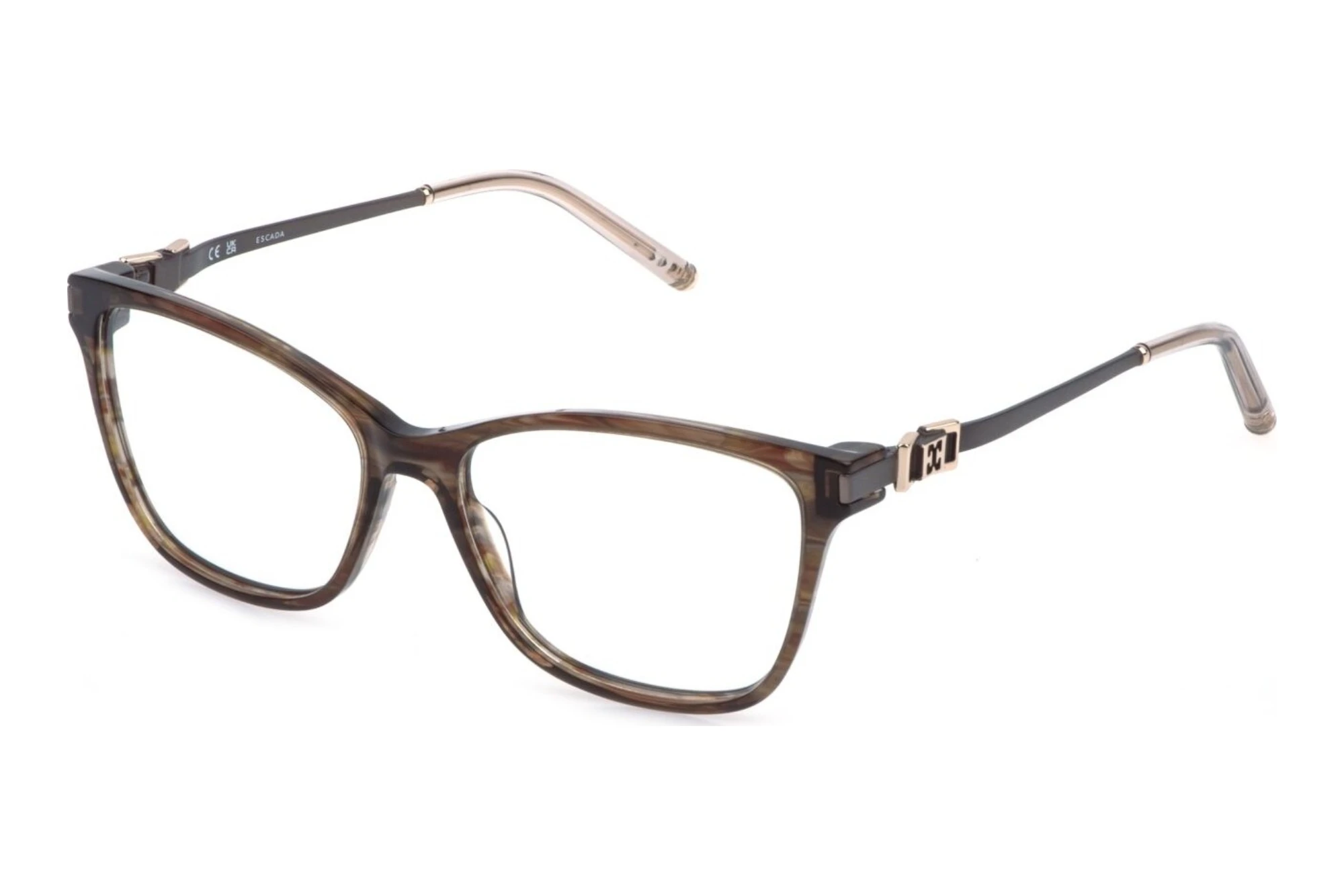 Escada VESG25 09N3 SHINY STRIPED BROWN Escada VESG25 09N3 SHINY STRIPED BROWN