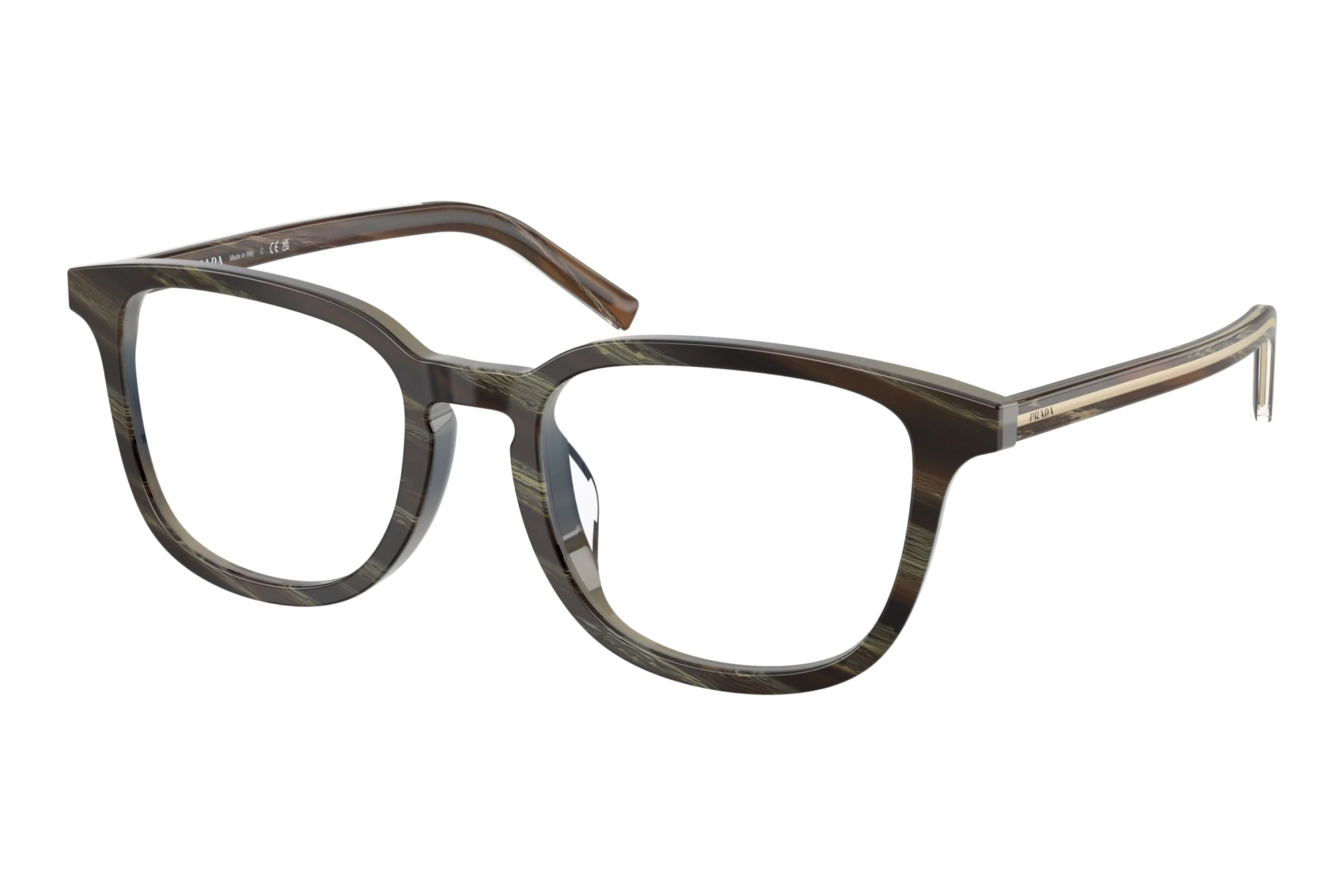 Prada PR D21VD 24P1O1 Chestnut Horn/Walnuts Horn Prada PR D21VD 24P1O1 Chestnut Horn/Walnuts Horn
