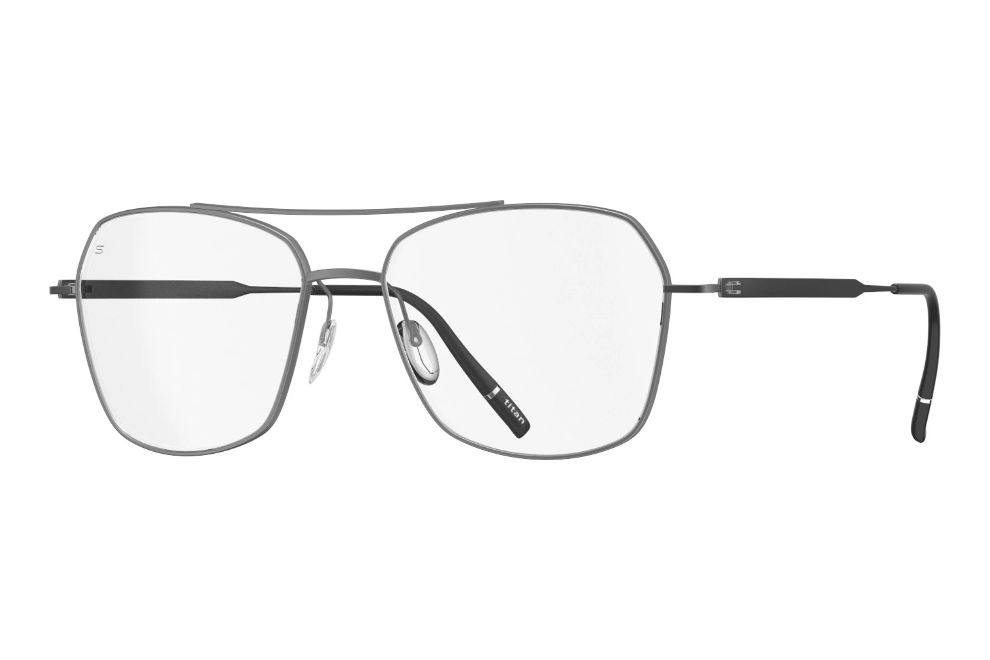 Silhouette 4571 6560 Plain Ruthenium Silhouette 4571 6560 Plain Ruthenium