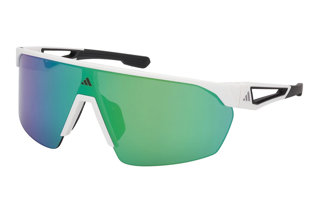 Adidas SP0103 21Q grün verspiegeltMatt Weiss Adidas SP0103 21Q grün verspiegeltMatt Weiss