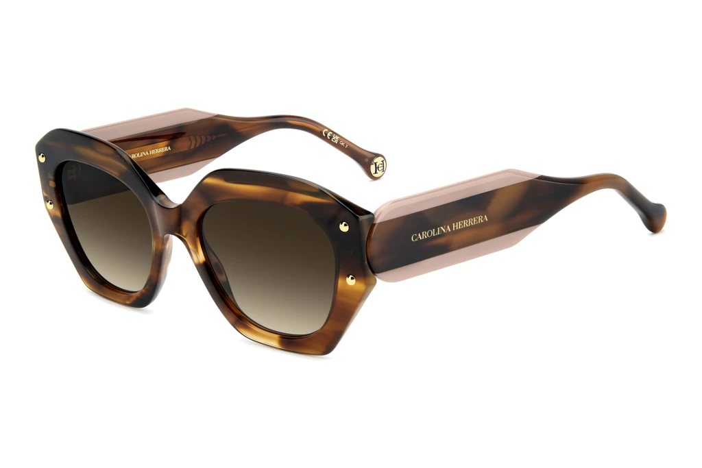 Carolina Herrera HER 0365/S EX4/HA BROWN SHADEDBROWN HORN Carolina Herrera HER 0365/S EX4/HA BROWN SHADEDBROWN HORN