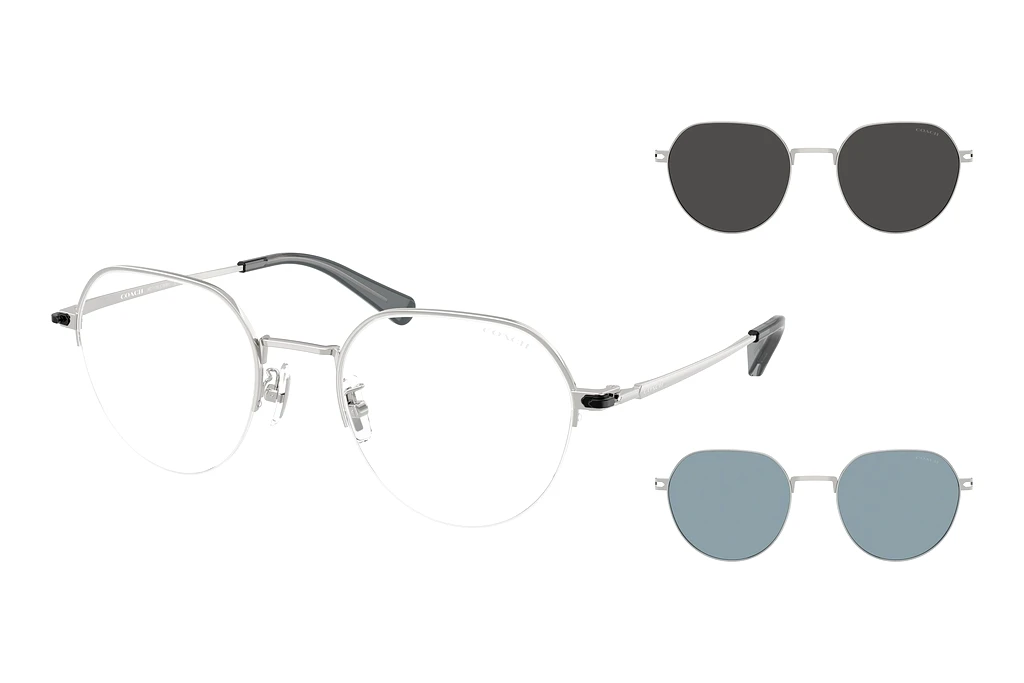 Coach HC7179 900187 Grey SolidShiny Silver Coach HC7179 900187 Grey SolidShiny Silver