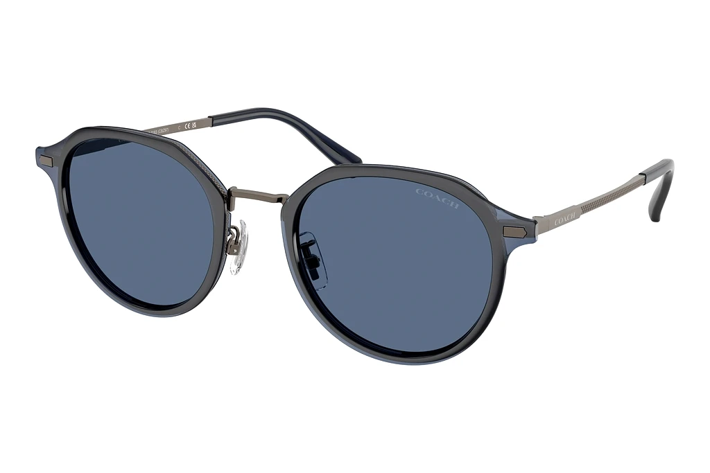 Coach HC7183 947380 Blue SolidSatin Gunmetal Coach HC7183 947380 Blue SolidSatin Gunmetal