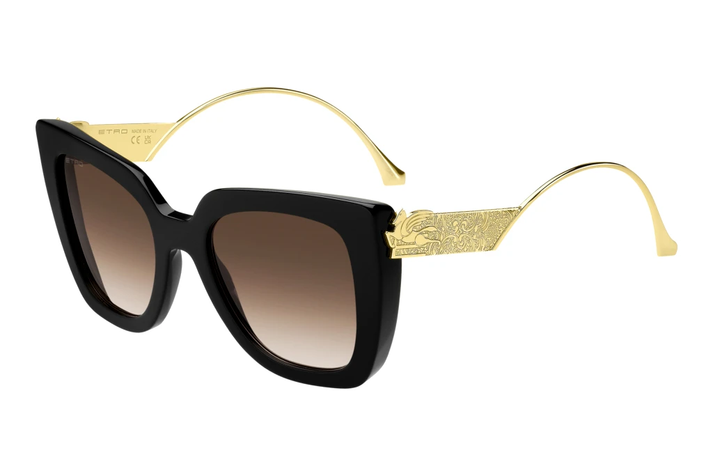 Etro ETRO 0040/S 2M2/HA BROWN SHADEDBLACK GOLD Etro ETRO 0040/S 2M2/HA BROWN SHADEDBLACK GOLD