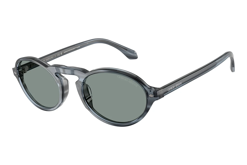 Giorgio Armani AR8219U 634356 BlueStriped Blue Giorgio Armani AR8219U 634356 BlueStriped Blue