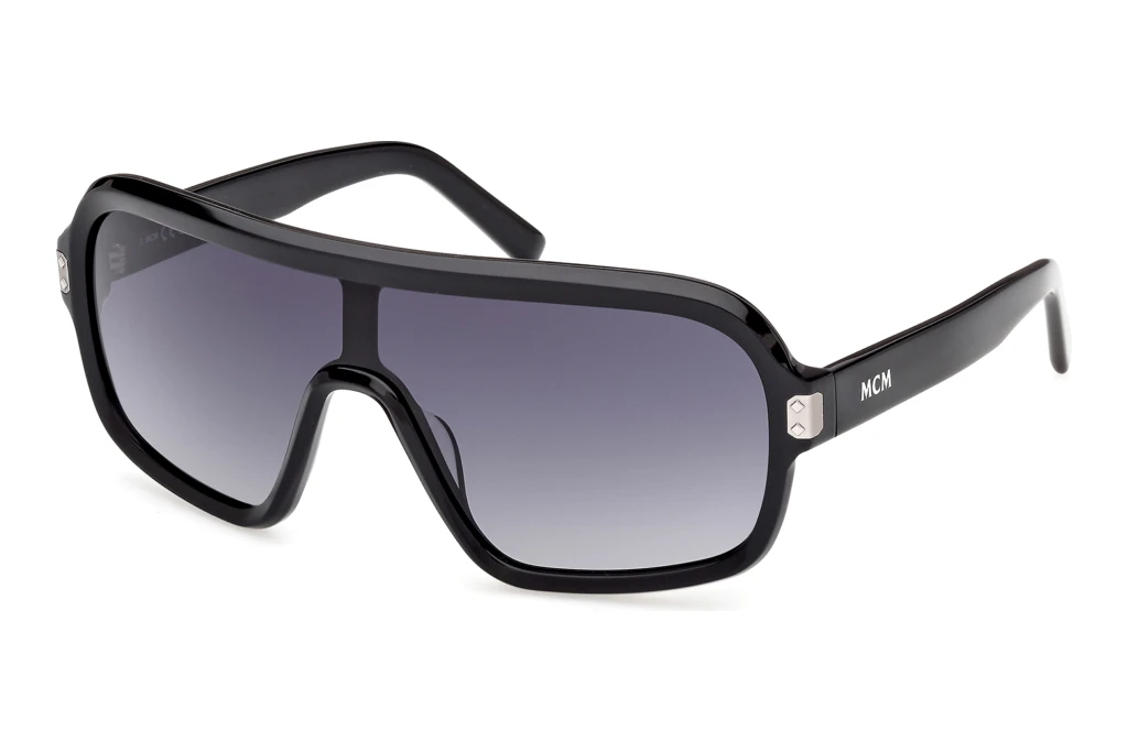 MCM Worldwide MW0029 01B grau verlaufendGlänzend Schwarz MCM Worldwide MW0029 01B grau verlaufendGlänzend Schwarz