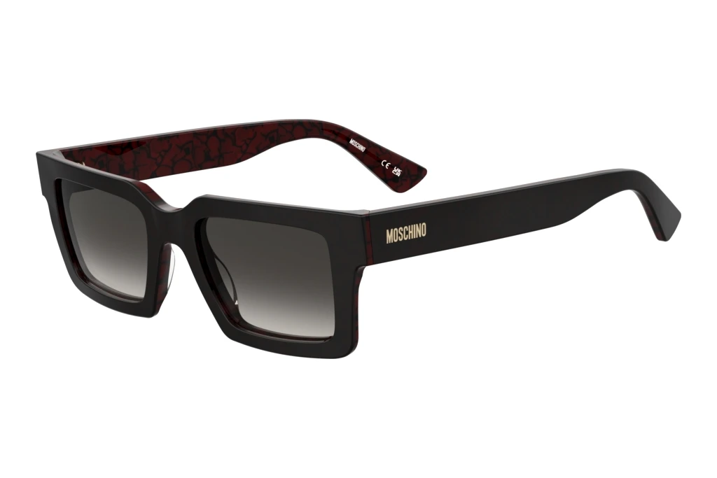 Moschino MOS214/S XJS/9O DARK GREY SHADEDRED MARBLE RED Moschino MOS214/S XJS/9O DARK GREY SHADEDRED MARBLE RED