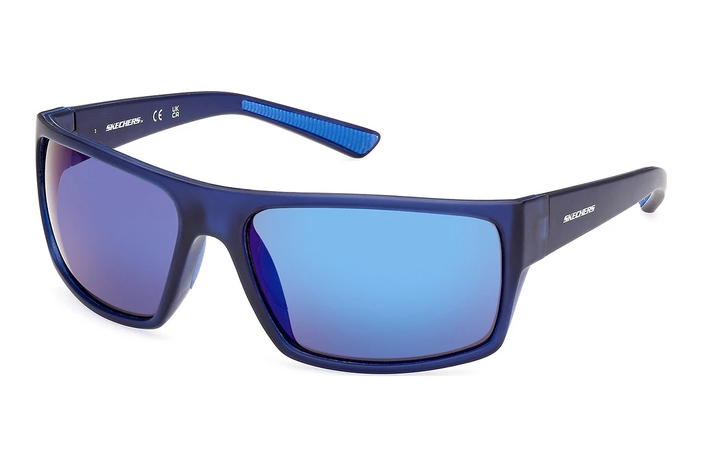 Skechers   SE6292 90X blau verspiegeltMatt Blau Skechers   SE6292 90X blau verspiegeltMatt Blau
