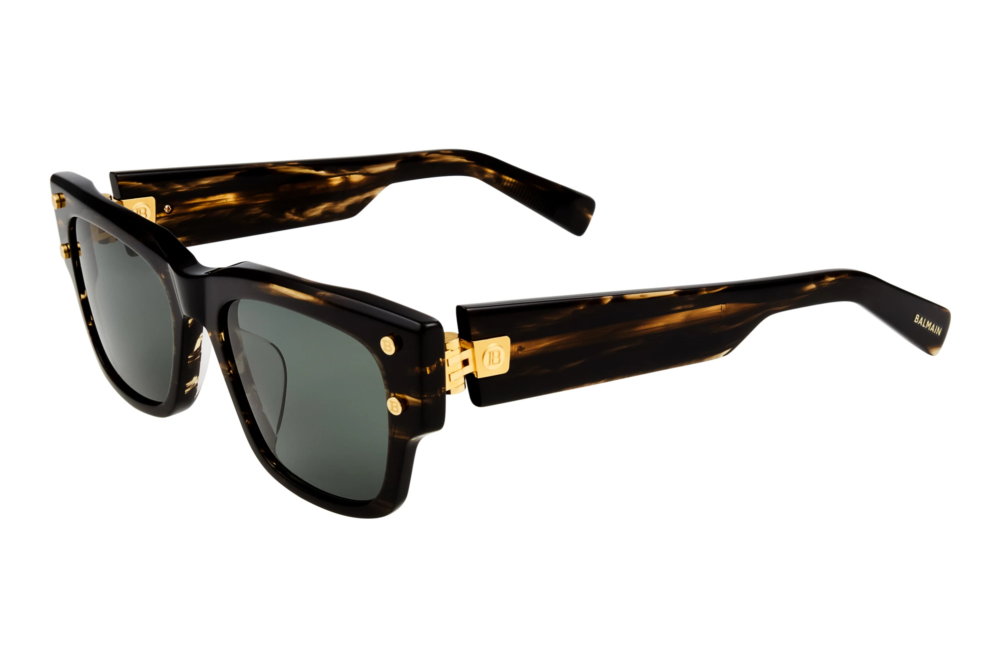 Balmain Paris BPS-118 B-AF G-15 - ARDark Brown Swirl - Gold w Balmain Paris BPS-118 B-AF G-15 - ARDark Brown Swirl - Gold w