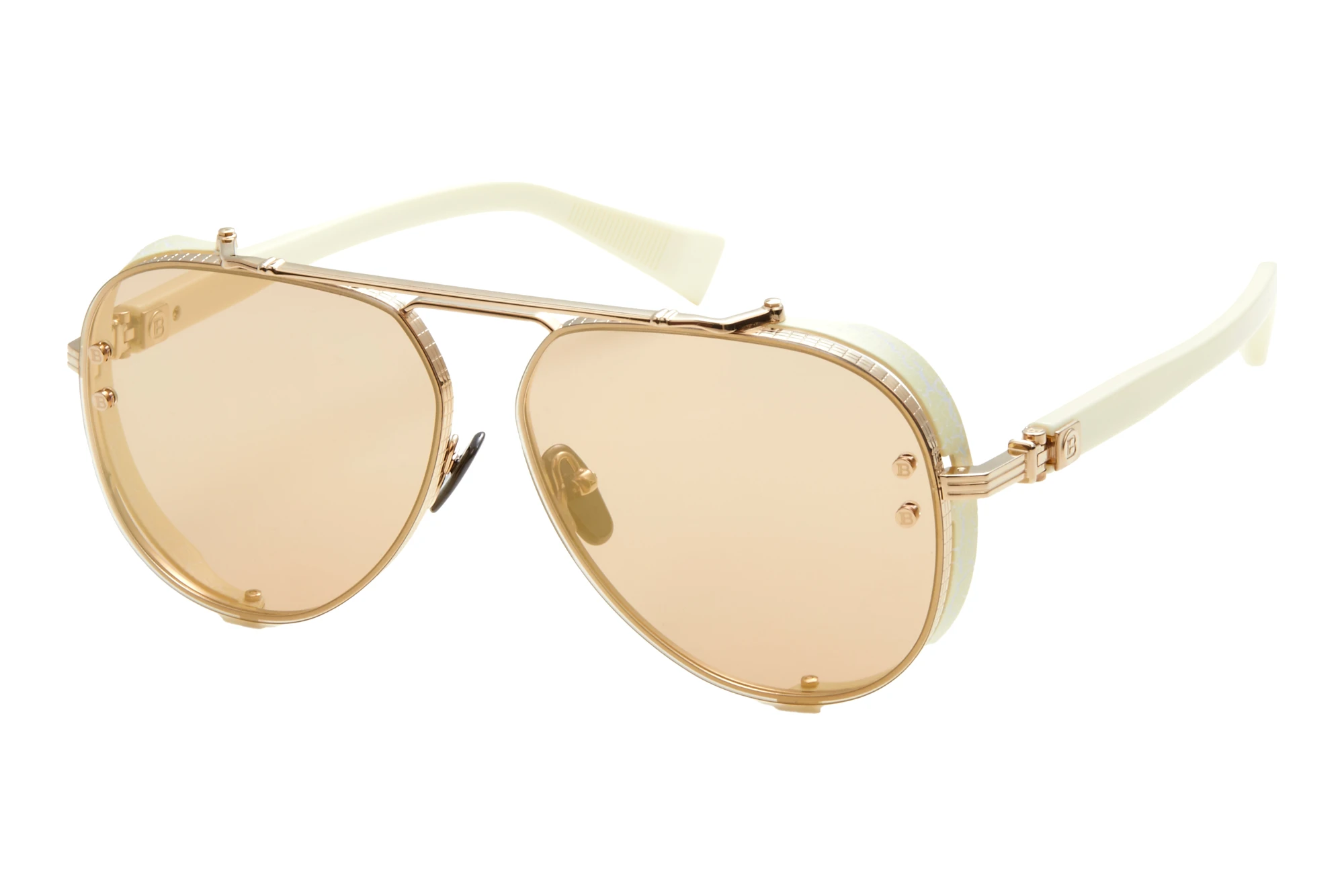 Balmain Paris BPS-125 C Brown - Gold Mirror - ARWhite Gold - Bone Balmain Paris BPS-125 C Brown - Gold Mirror - ARWhite Gold - Bone