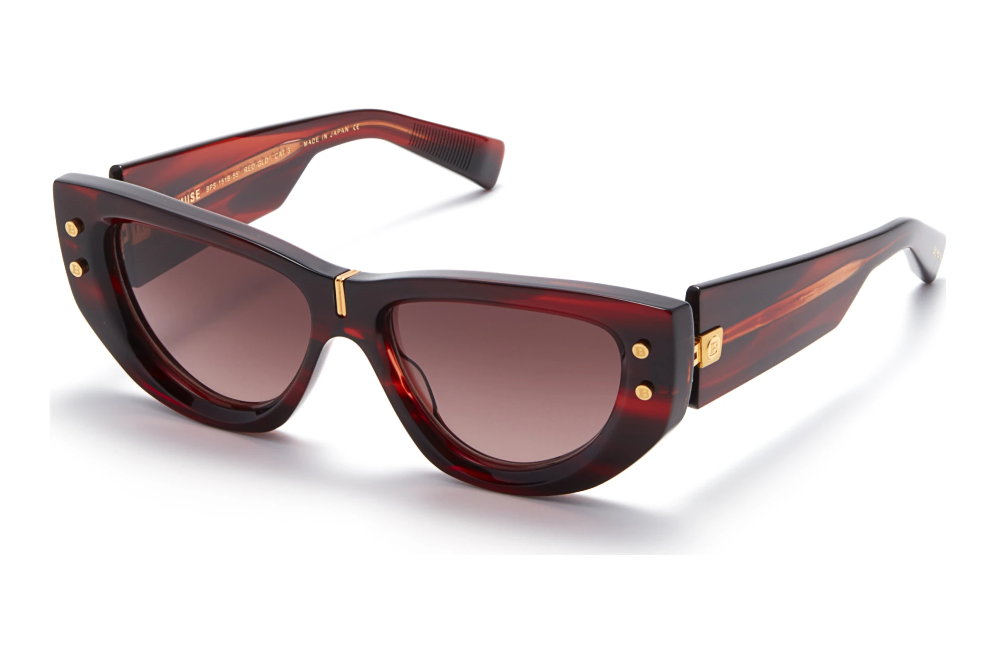 Balmain Paris BPS-151 B Dark Rose to Light Rose - ARRed Swirl - Yellow Gold w Balmain Paris BPS-151 B Dark Rose to Light Rose - ARRed Swirl - Yellow Gold w