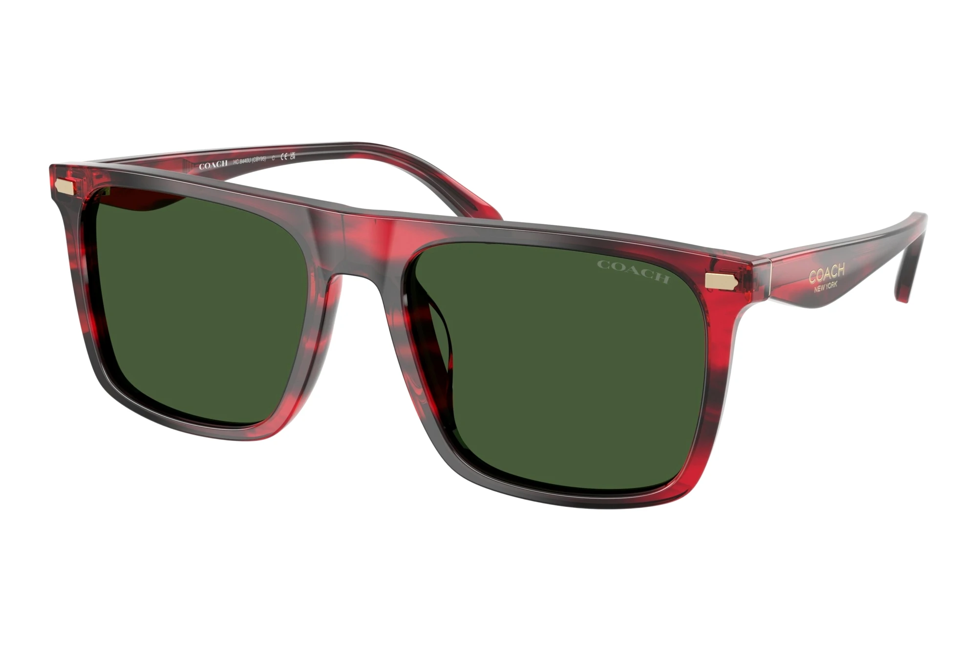 Coach HC8440U 590871 Green SolidStriated Cherry Oak Coach HC8440U 590871 Green SolidStriated Cherry Oak