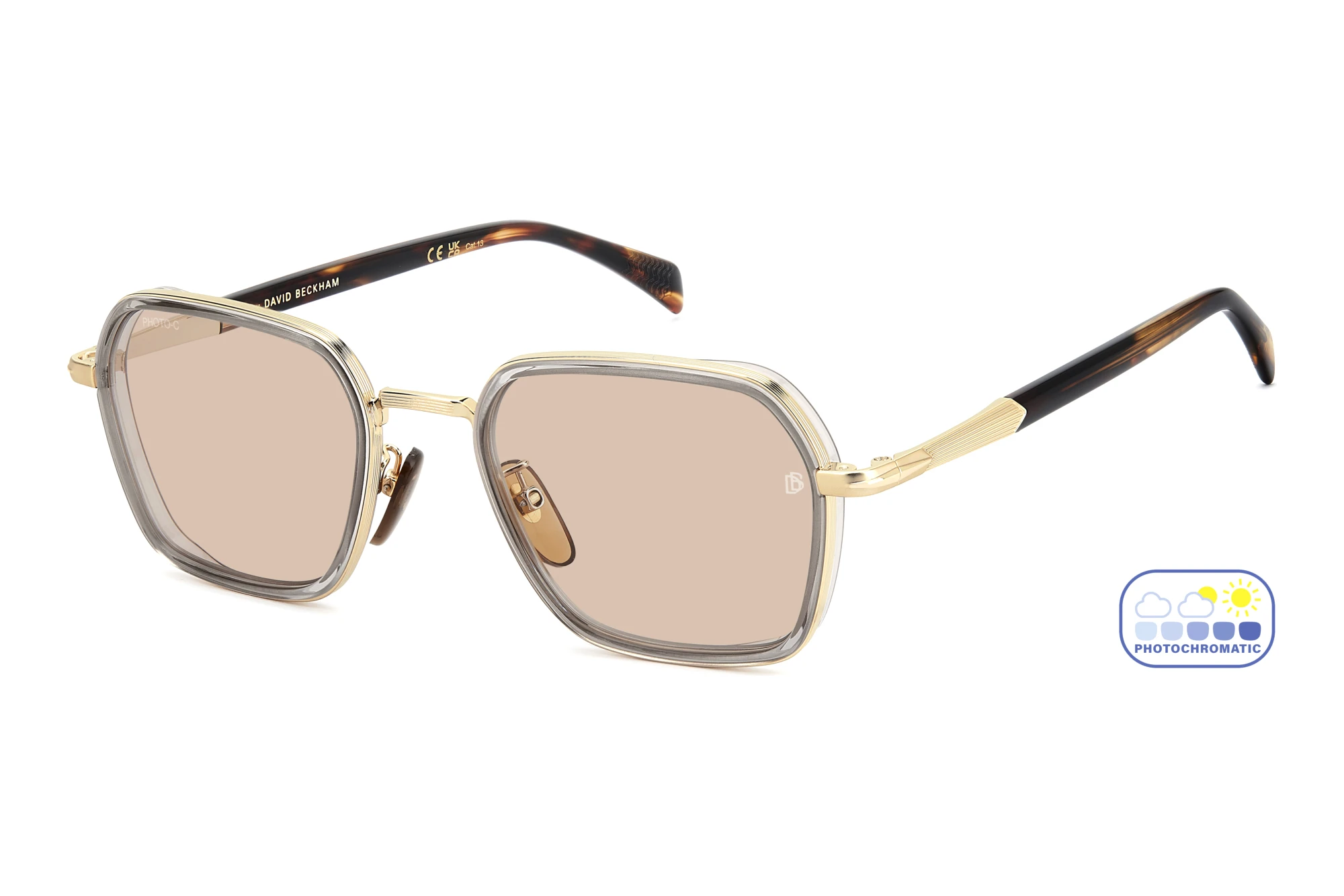 David Beckham DB 1194/G/S 2F7/3O NUDE PHOTOCROMATICGOLD GREY David Beckham DB 1194/G/S 2F7/3O NUDE PHOTOCROMATICGOLD GREY