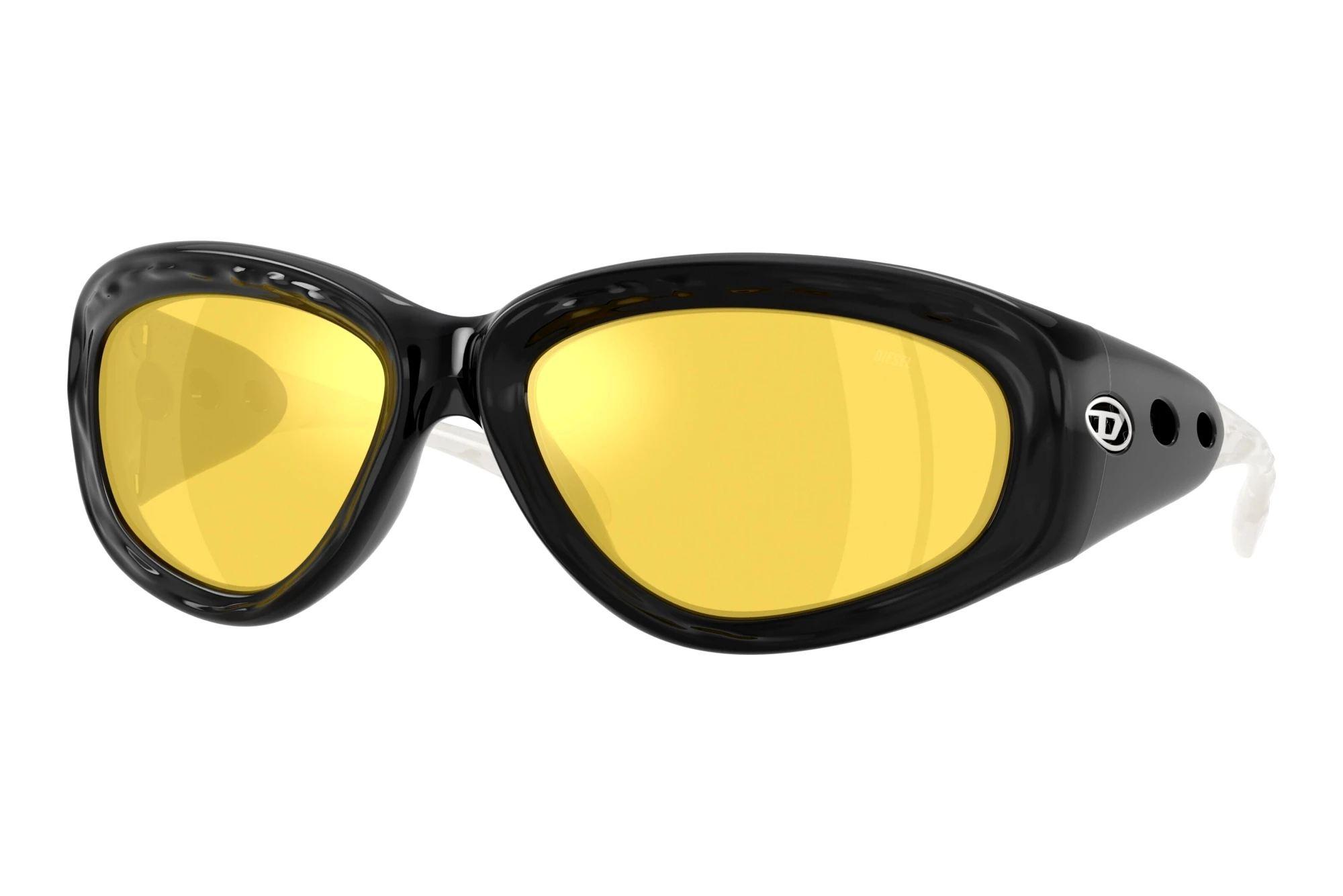 Diesel DL3015U 2001V9 Yellow Mirror Internal SilverCrystal/Black Diesel DL3015U 2001V9 Yellow Mirror Internal SilverCrystal/Black