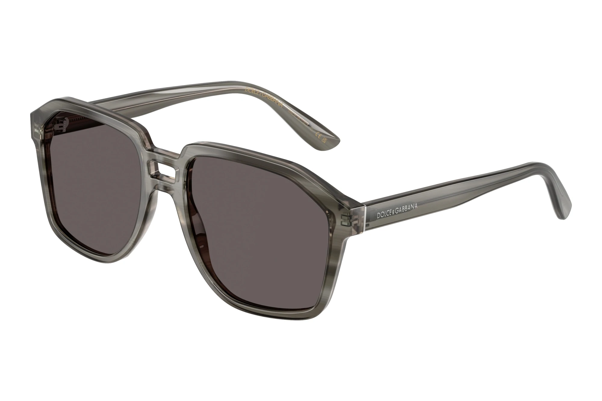 Dolce & Gabbana DG4568 347987 Black SmokeTransparent Grey On Striped Grey Dolce & Gabbana DG4568 347987 Black SmokeTransparent Grey On Striped Grey
