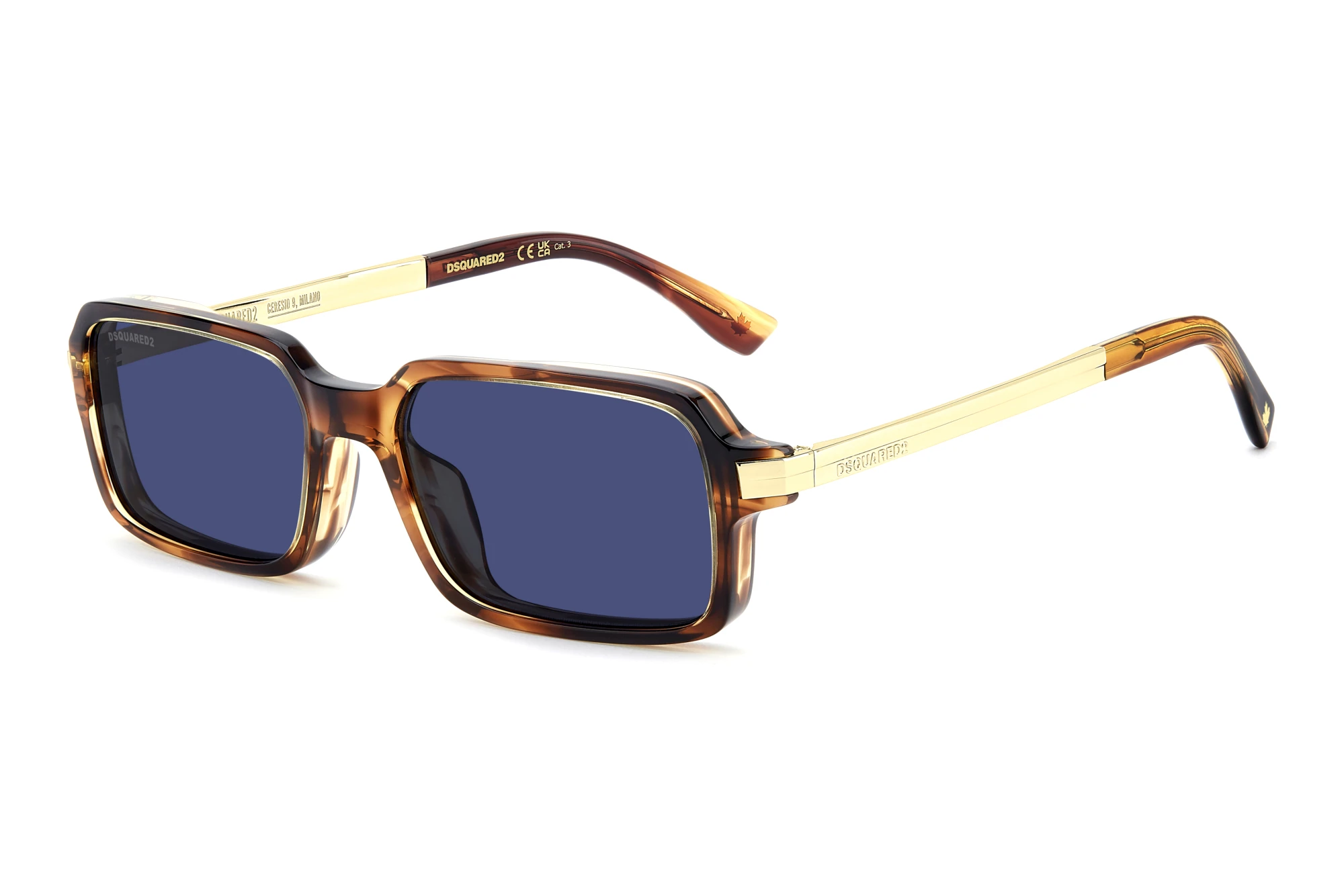 Dsquared2 D2 0214/G/S EX4/KU BLUEBROWN HORN Dsquared2 D2 0214/G/S EX4/KU BLUEBROWN HORN
