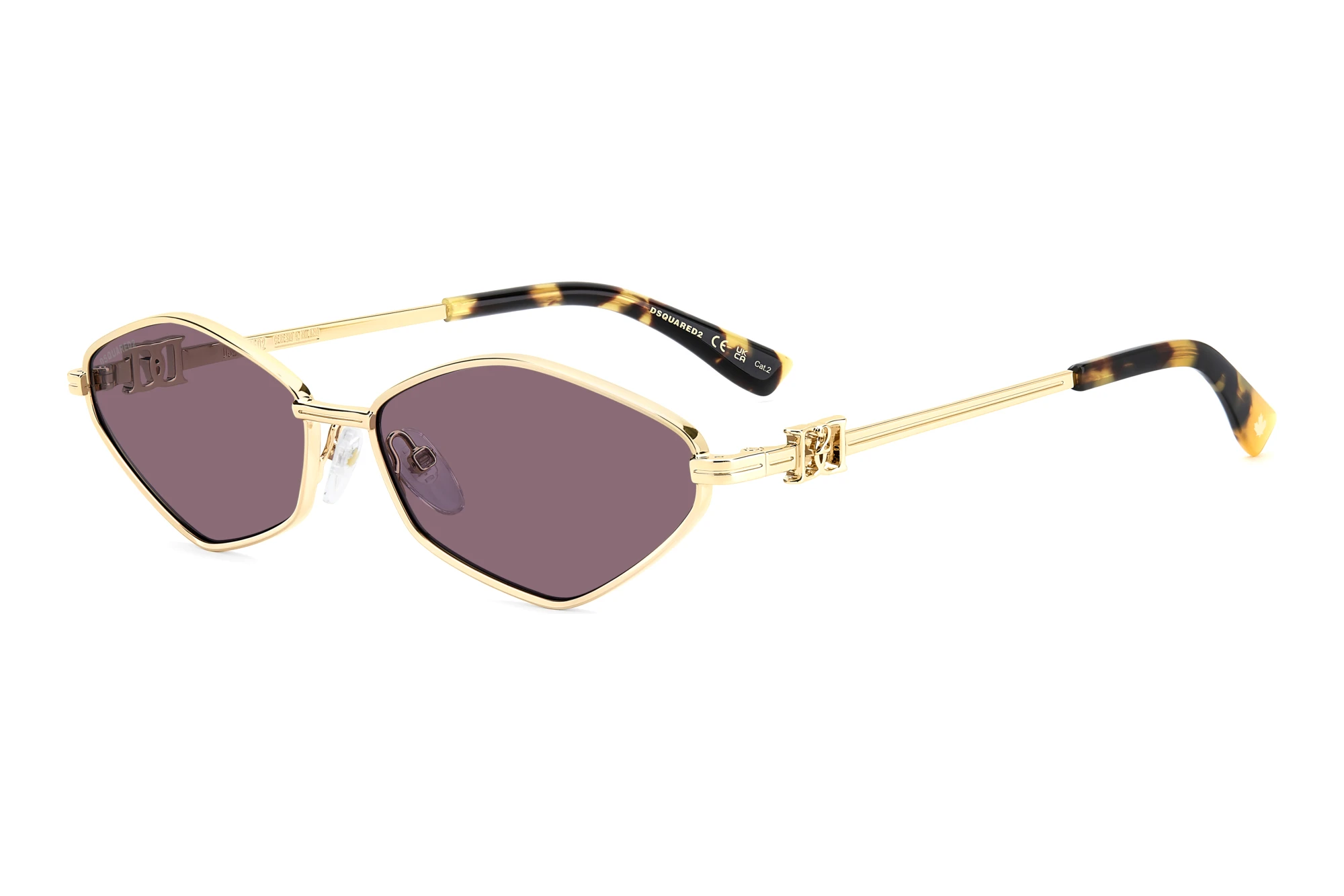 Dsquared2 D2 0225/S 000/4S BURGUNDYROSE GOLD Dsquared2 D2 0225/S 000/4S BURGUNDYROSE GOLD