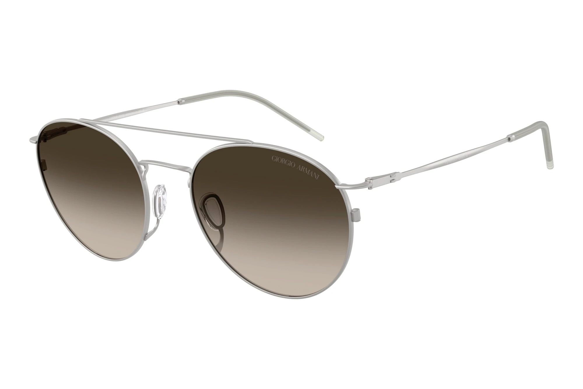 Giorgio Armani AR6183 304513 Gradient BrownMatte Silver Giorgio Armani AR6183 304513 Gradient BrownMatte Silver