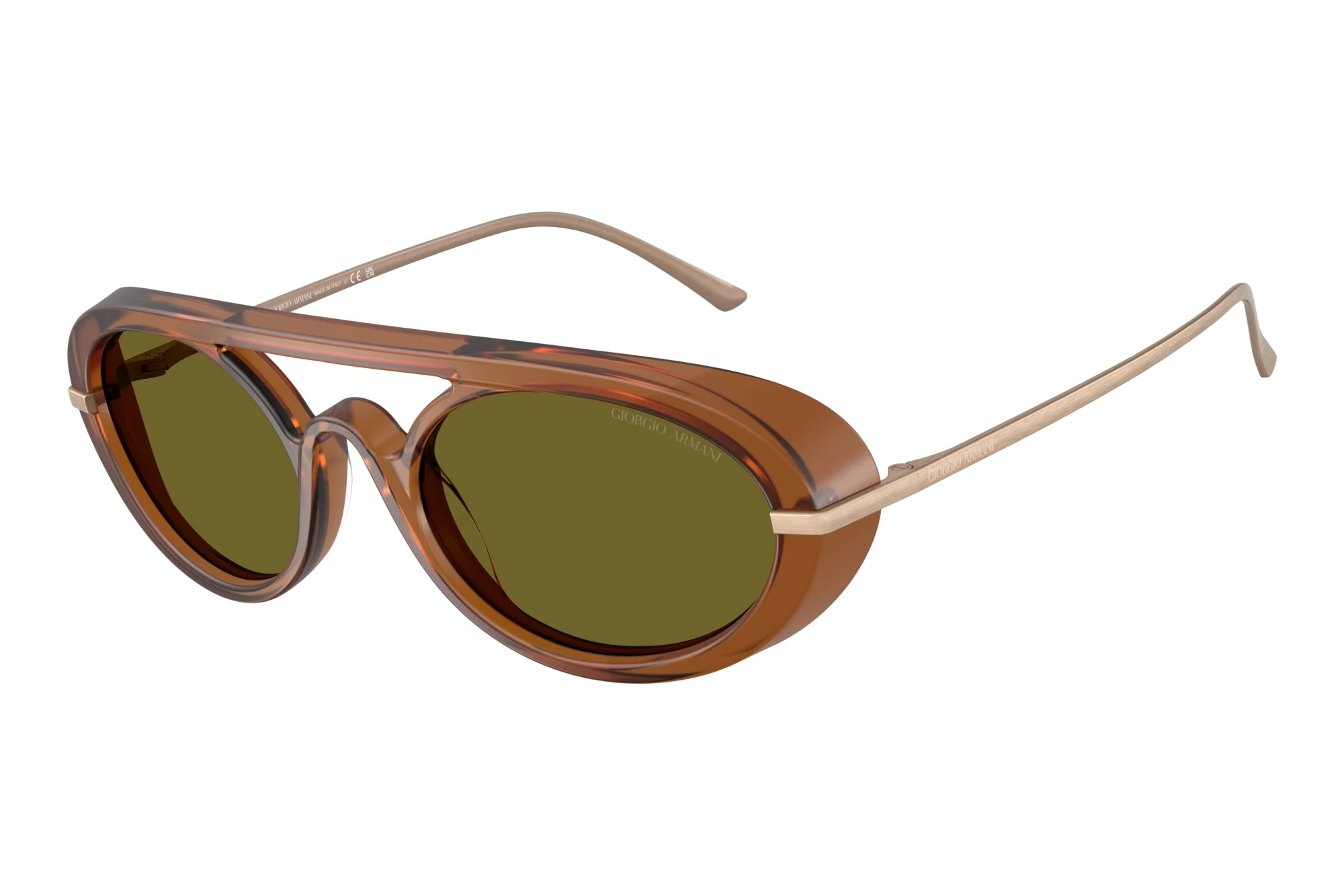 Giorgio Armani AR8256 6410/2 Dark GreenTransparent Brown Giorgio Armani AR8256 6410/2 Dark GreenTransparent Brown