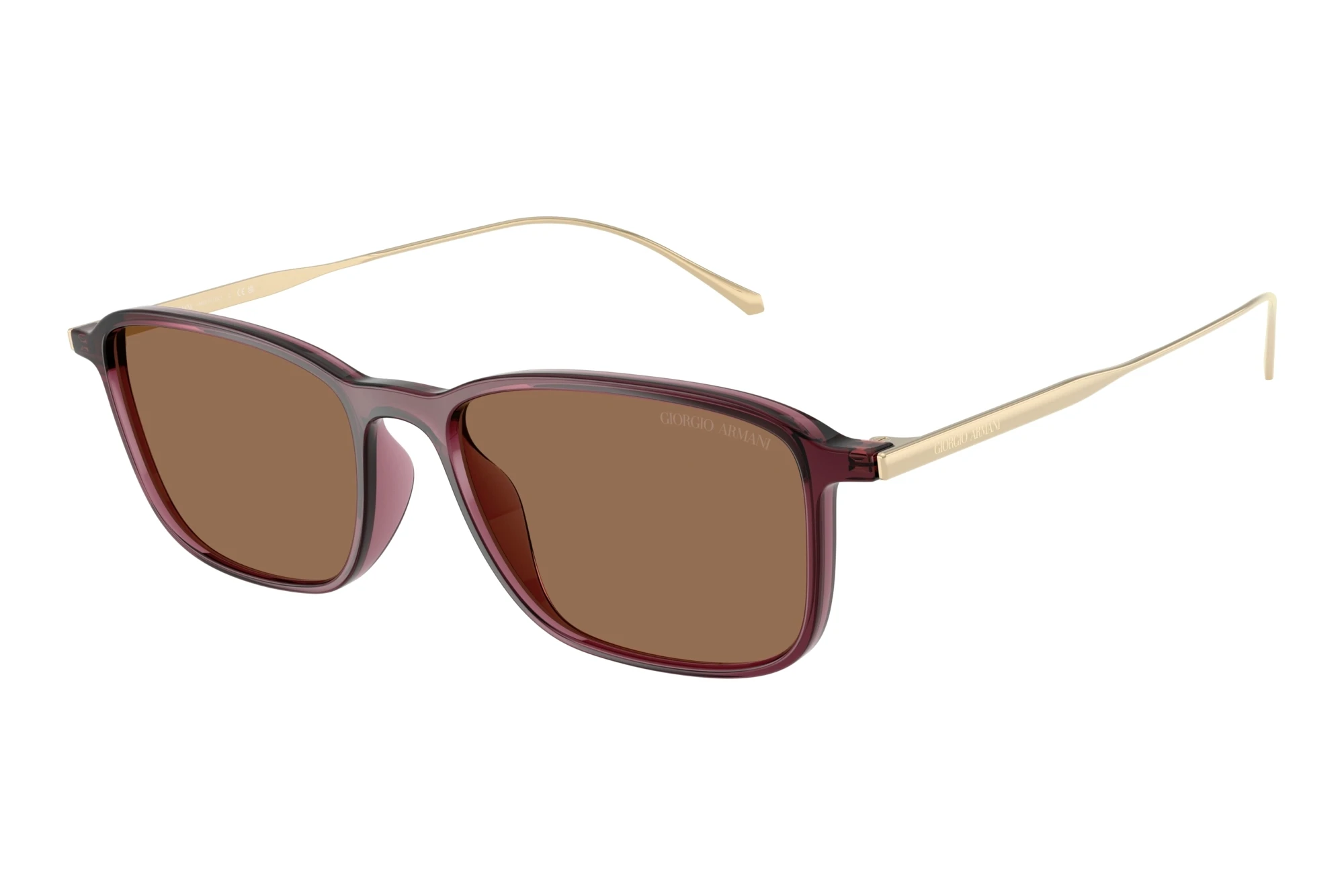 Giorgio Armani AR8264U 648773 Dark BrownTransparent Burgundy Giorgio Armani AR8264U 648773 Dark BrownTransparent Burgundy