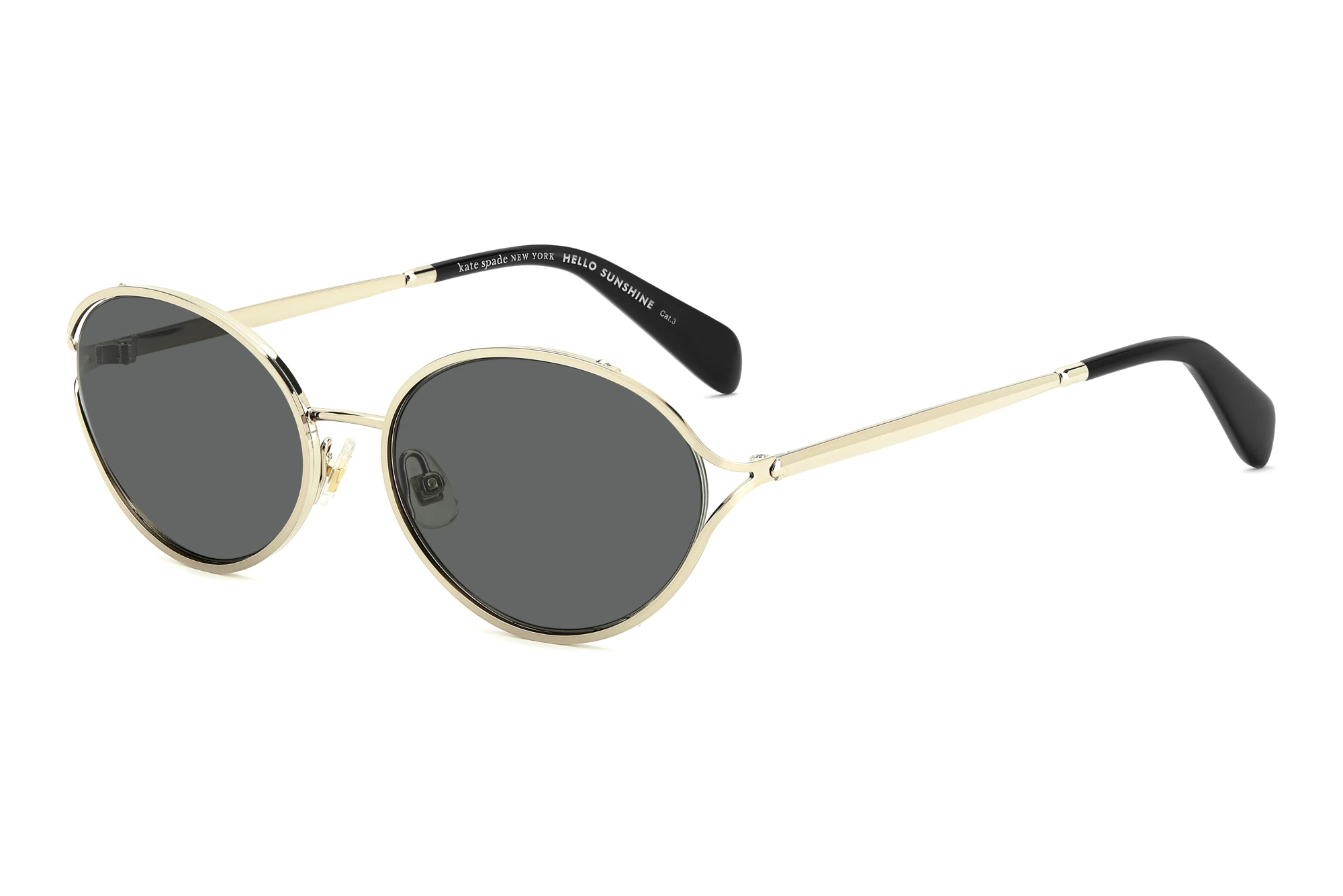 Kate Spade KS ADINA 2/G/S RHL/IR GREYGOLD BLACK Kate Spade KS ADINA 2/G/S RHL/IR GREYGOLD BLACK