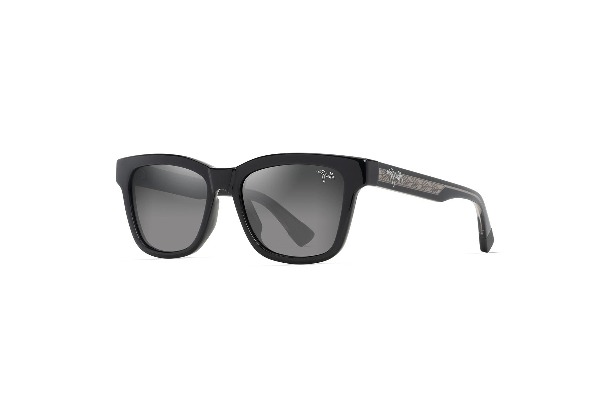 Maui Jim Hanohano GS644-14A Neutral GreyShiny Black w/Trans Light Grey Maui Jim Hanohano GS644-14A Neutral GreyShiny Black w/Trans Light Grey