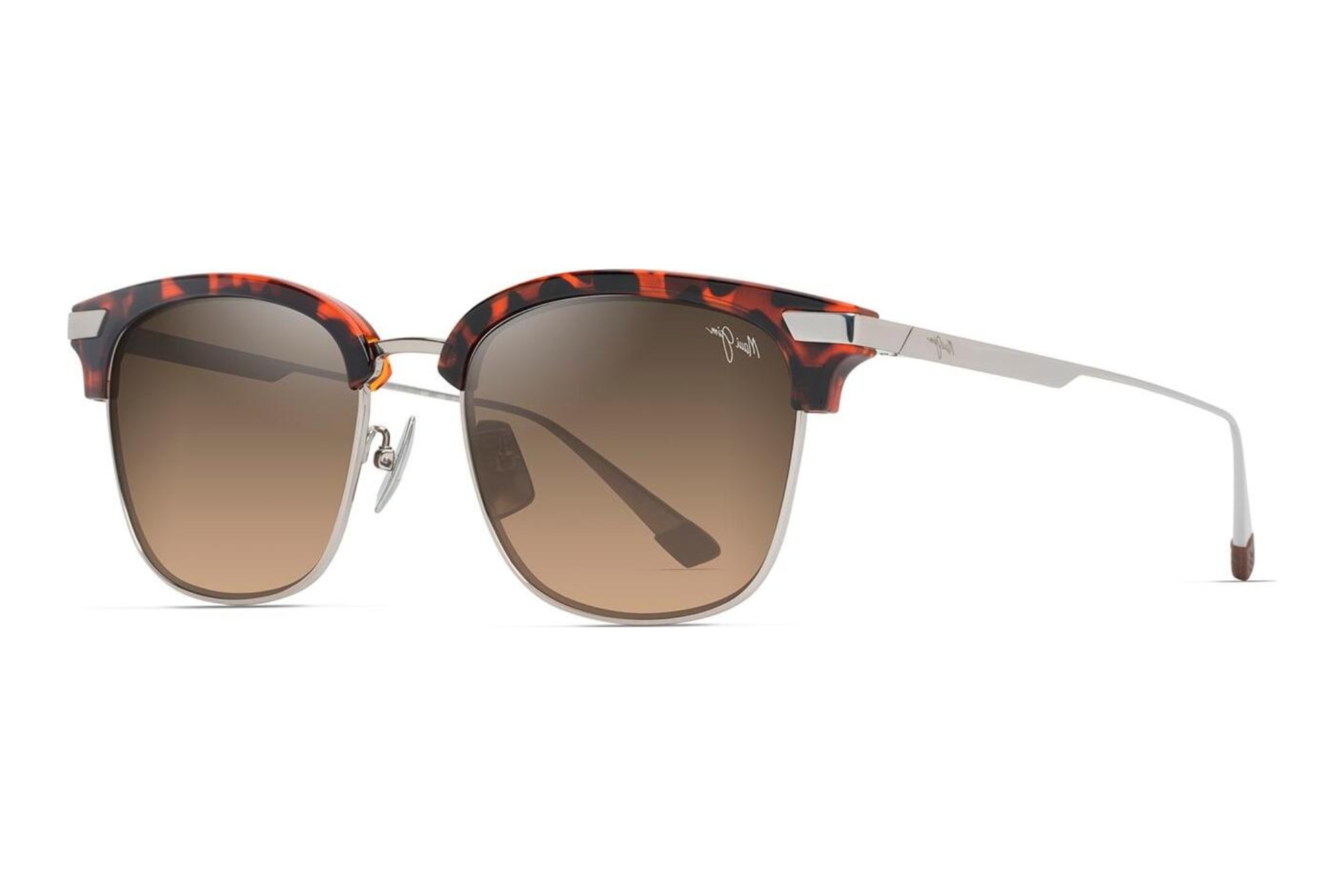 Maui Jim Kalaunu AF HS629-10 HCL® BronzeShiny Reddish Havana w/Silver Maui Jim Kalaunu AF HS629-10 HCL® BronzeShiny Reddish Havana w/Silver