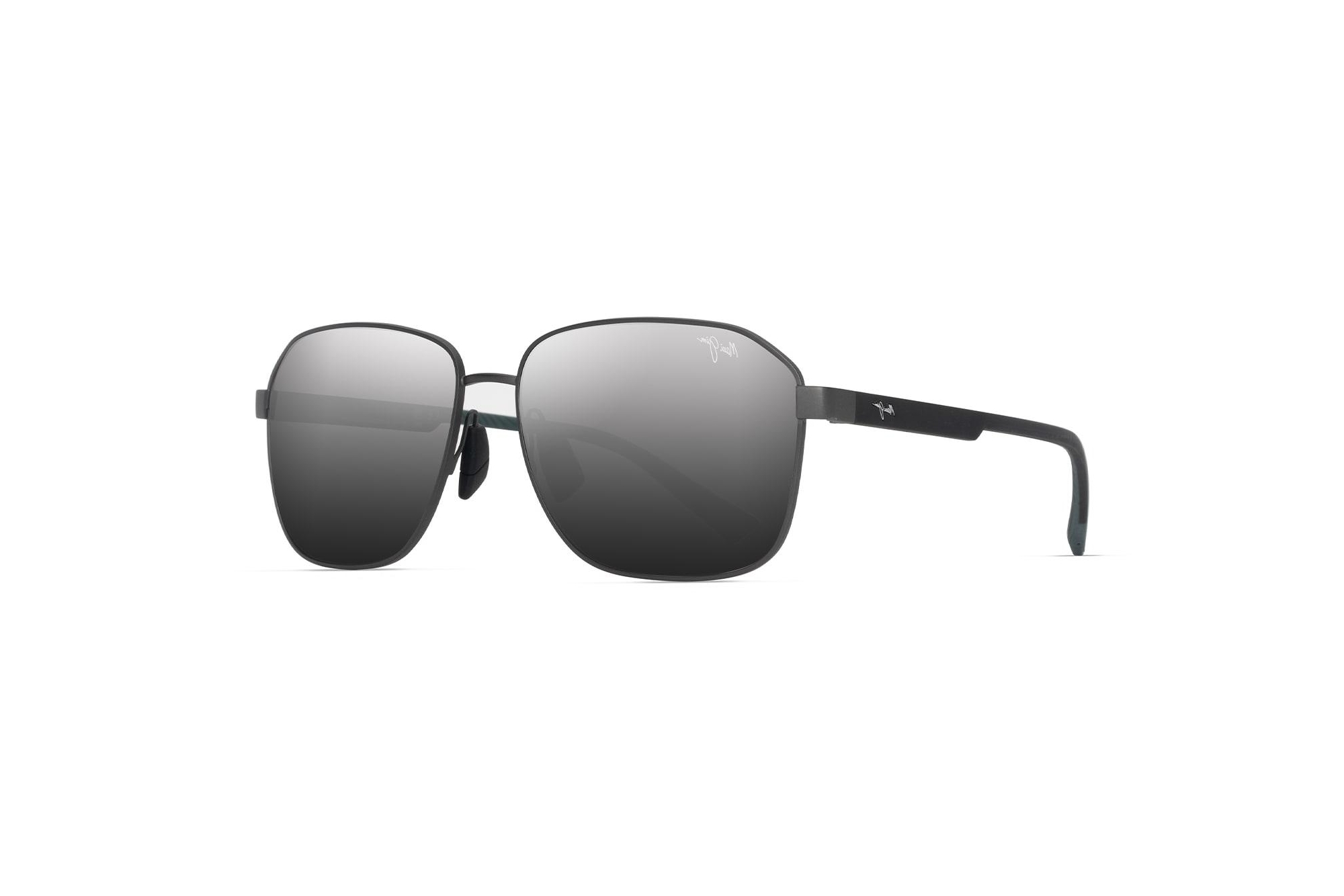 Maui Jim Onipaa AF DSB651-02 Dual Mirror Silver to BlackMatte Gunmetal w/Black Maui Jim Onipaa AF DSB651-02 Dual Mirror Silver to BlackMatte Gunmetal w/Black