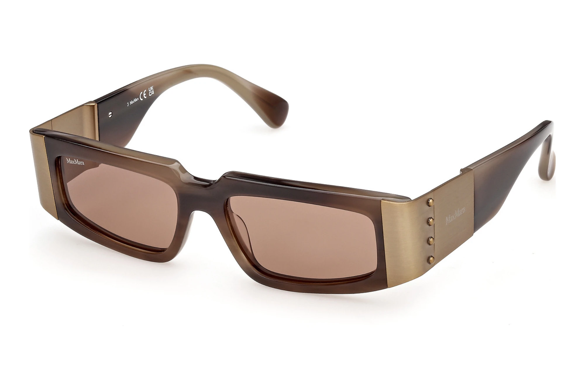 Max Mara MM0217 62E braunBraun Horn Max Mara MM0217 62E braunBraun Horn