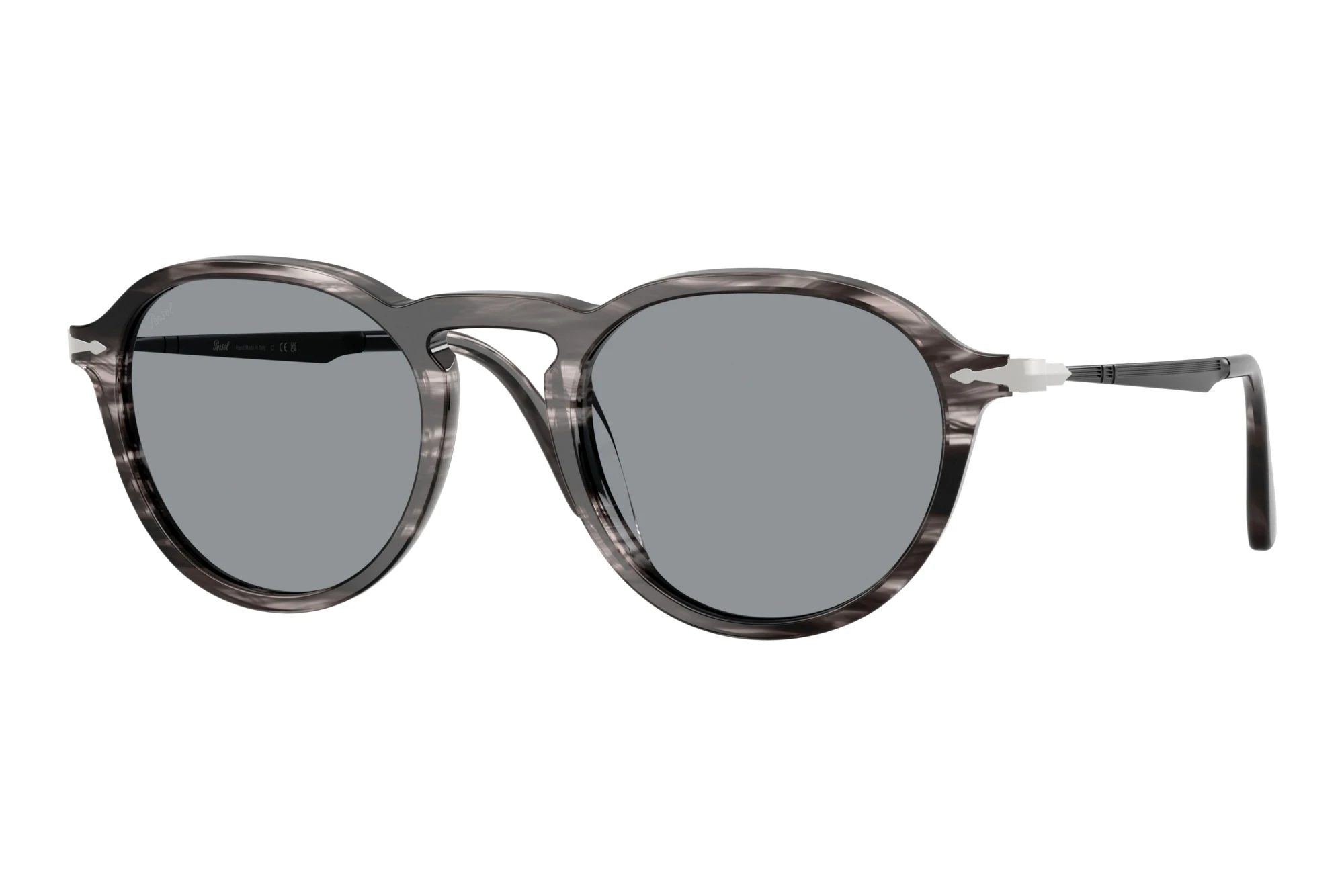Persol PO3383S 1238R5 BlueStriped Black & Grey Persol PO3383S 1238R5 BlueStriped Black & Grey