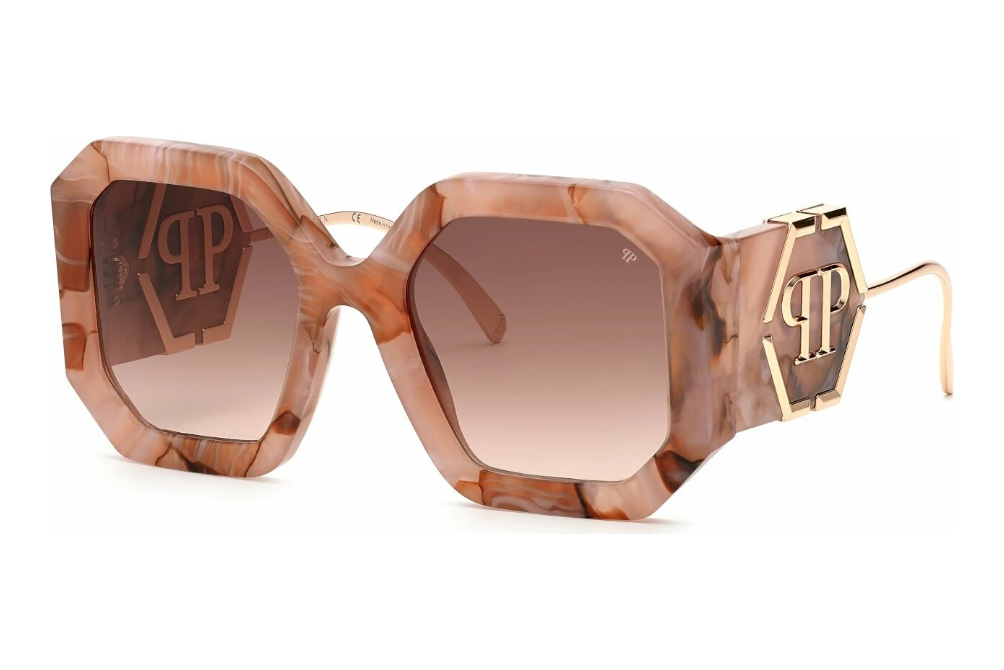 Philipp Plein SPP067 06Z8 BROWN GRADIENT BROWNOPAL FUXIA+MARBLED PINK Philipp Plein SPP067 06Z8 BROWN GRADIENT BROWNOPAL FUXIA+MARBLED PINK