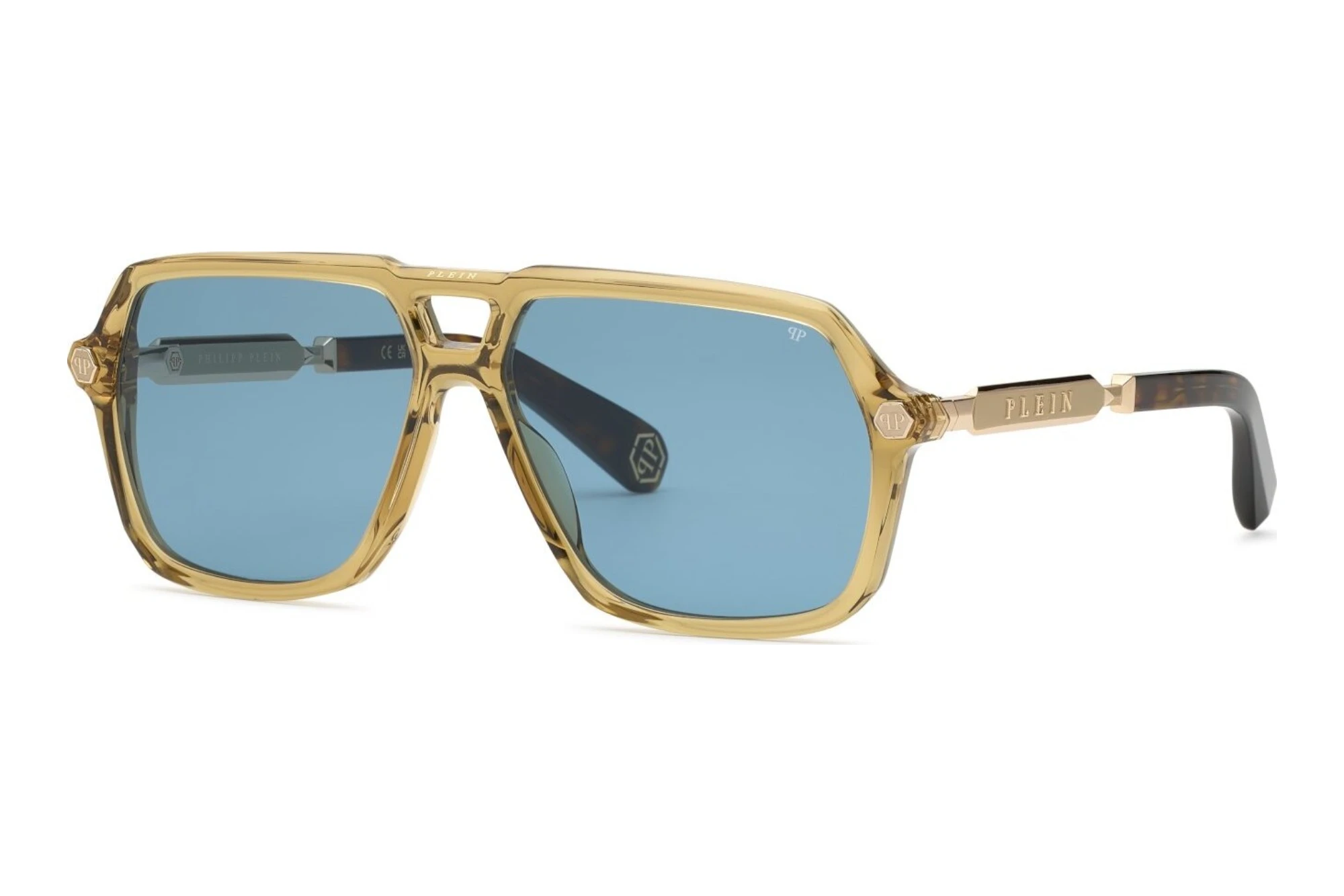Philipp Plein SPP227 06A9 BLUESHINY TRANSP. OCHRE Philipp Plein SPP227 06A9 BLUESHINY TRANSP. OCHRE