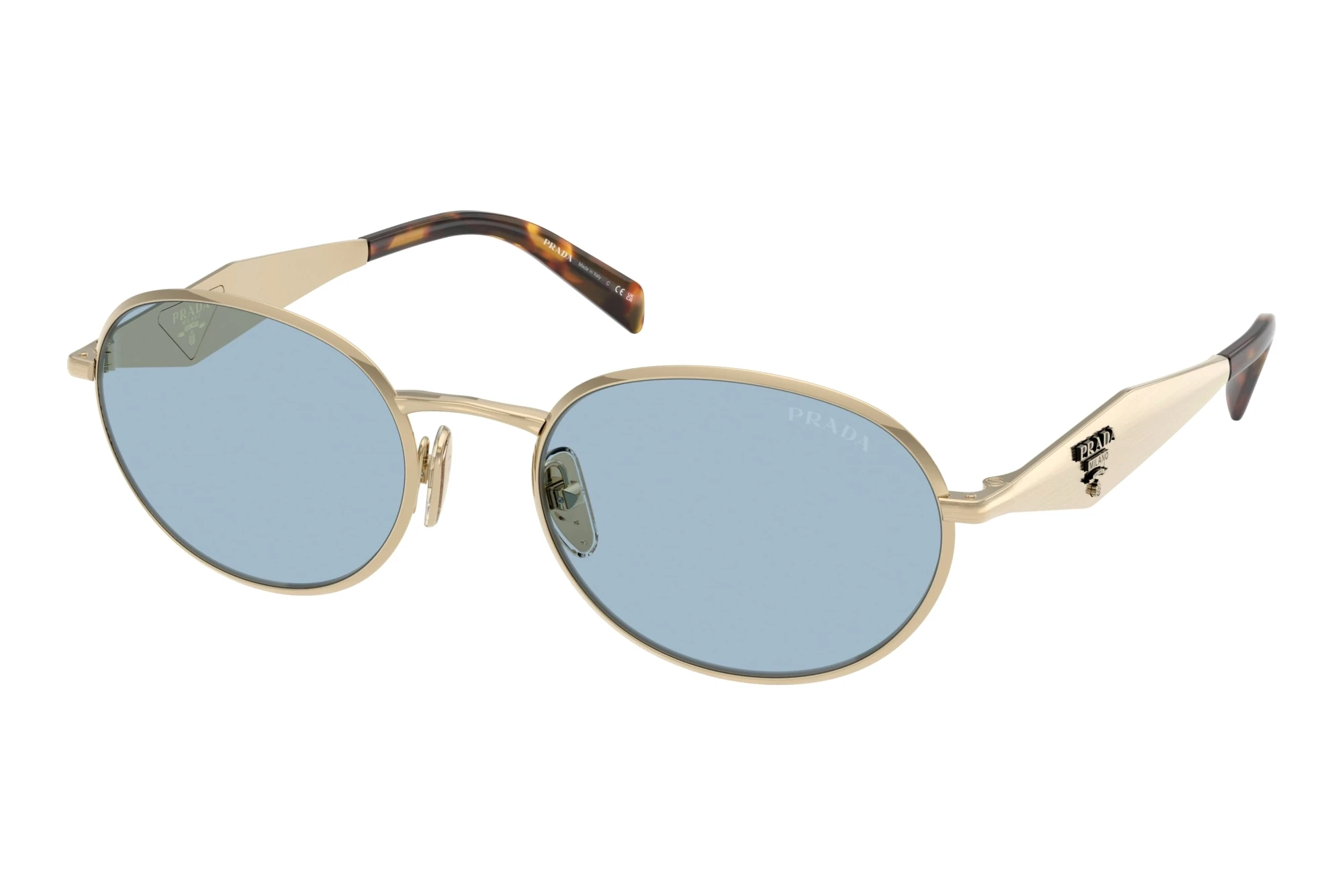 Prada PR D57S ZVN40Q Light BluePale Gold Prada PR D57S ZVN40Q Light BluePale Gold