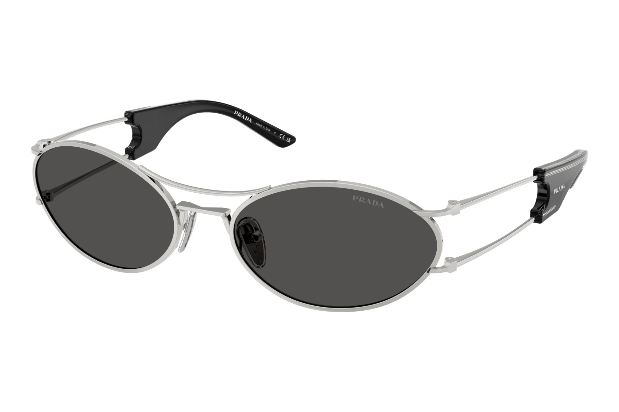 Prada PR D61S 1BC08Z Dark GreySilver Prada PR D61S 1BC08Z Dark GreySilver