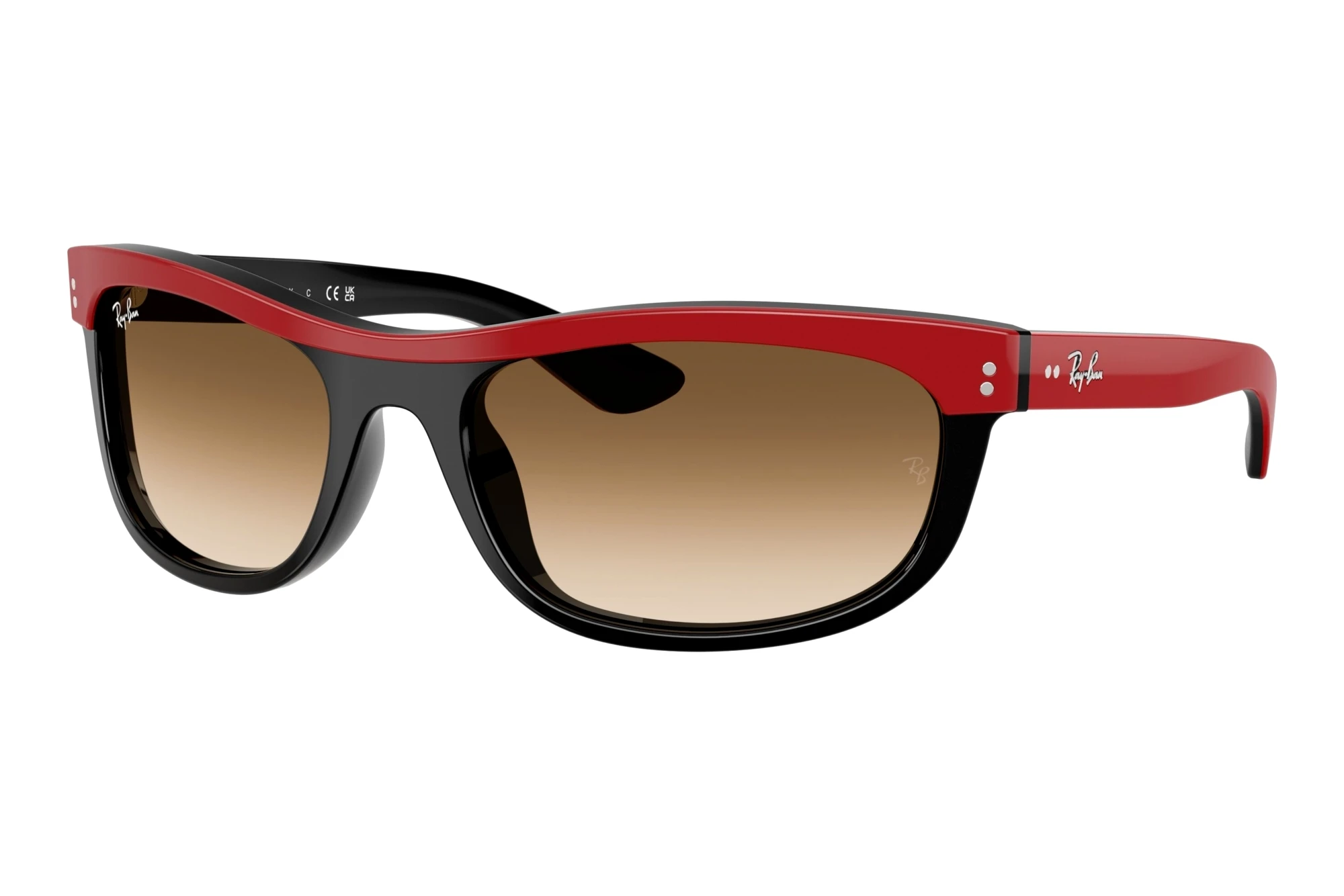 Ray-Ban RB2489 955/51 Clear Gradient BrownRed On Black Ray-Ban RB2489 955/51 Clear Gradient BrownRed On Black