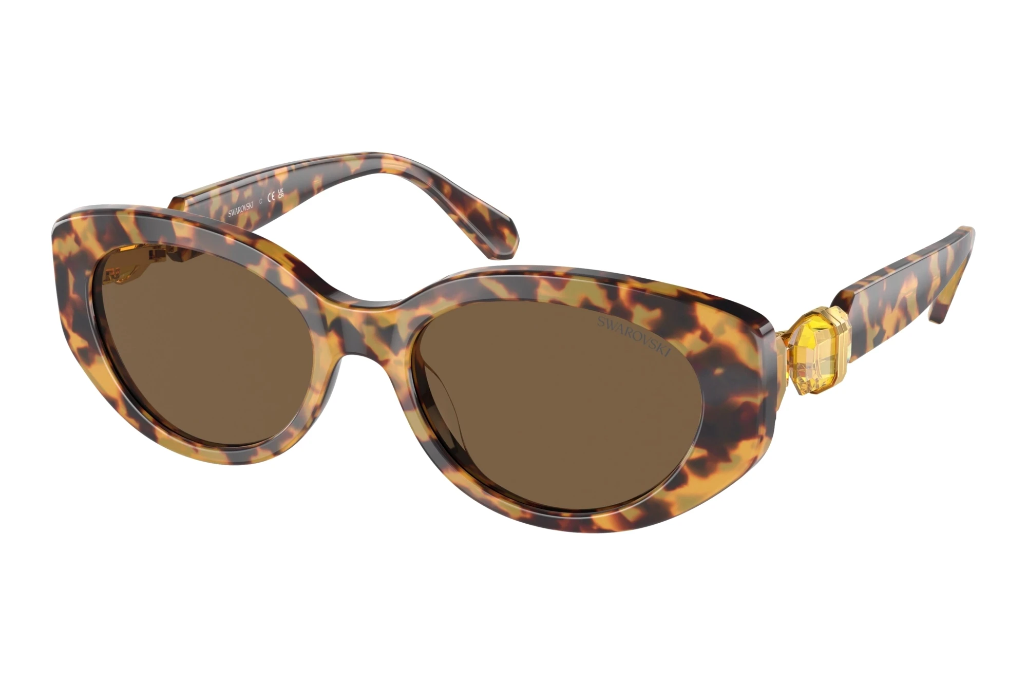 Swarovski SK6002 104073 Dark BrownLight Havana Swarovski SK6002 104073 Dark BrownLight Havana