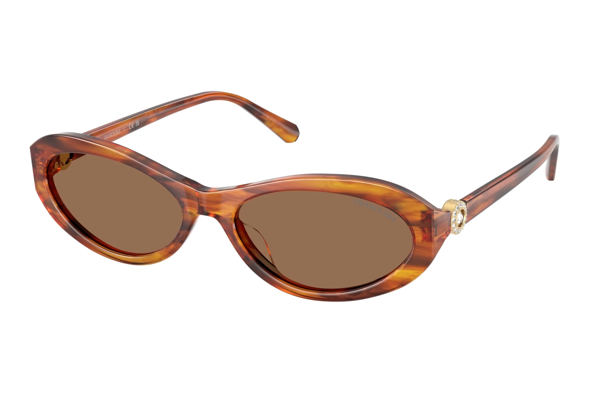 Swarovski SK6069U 109173 Dark BrownStriped Havana Swarovski SK6069U 109173 Dark BrownStriped Havana