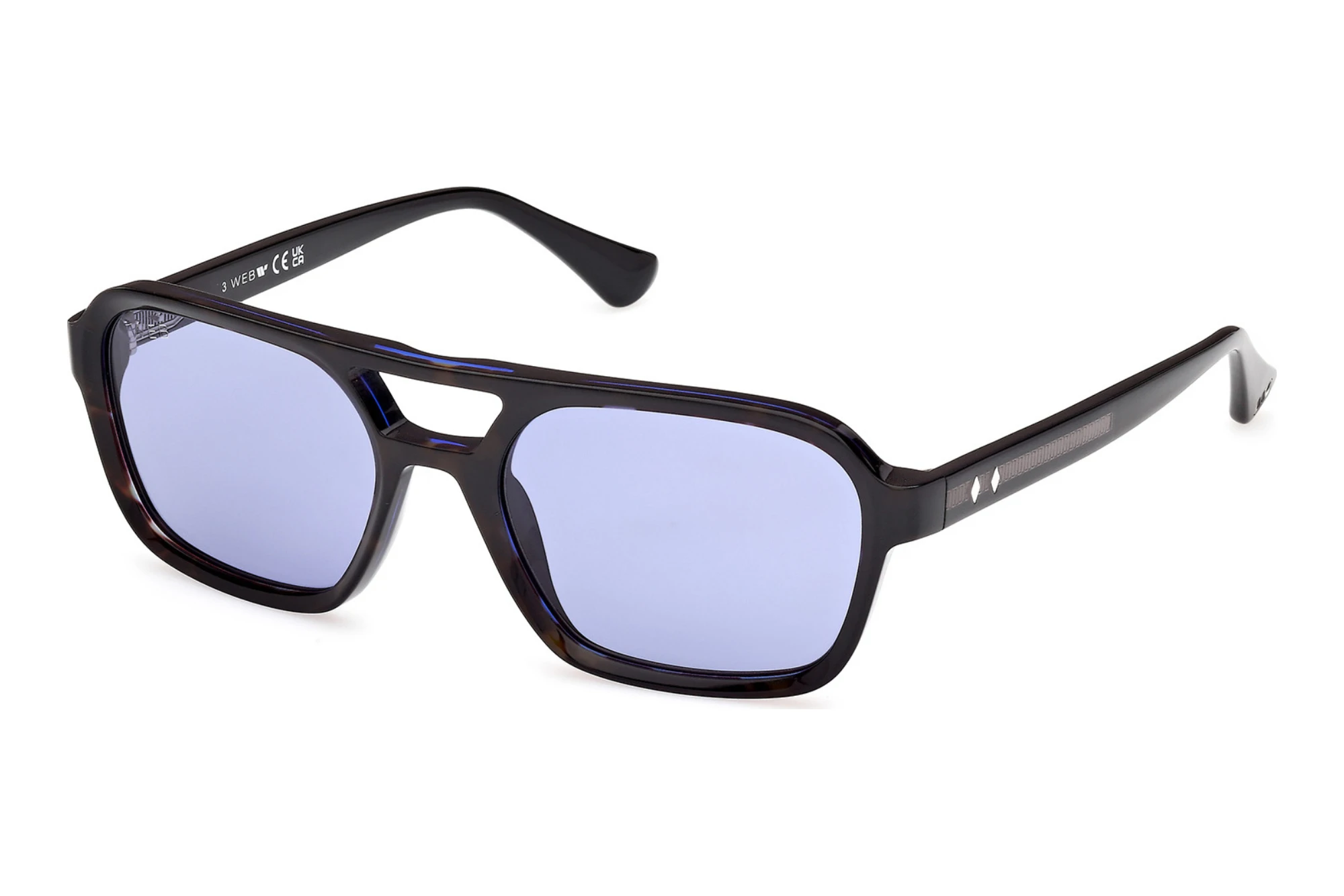 Web Eyewear WE0376 56V blauHavanna/Einfarbig Web Eyewear WE0376 56V blauHavanna/Einfarbig