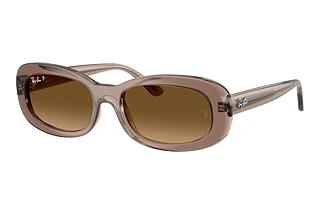Ray-Ban RB2221 6827M2 Gradient Brown PolarizedTransparent Beige