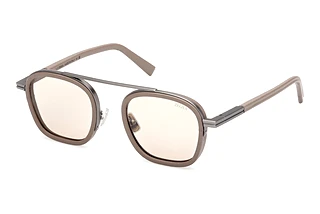 Zegna EZ0278 57E braunGlänzend Beige