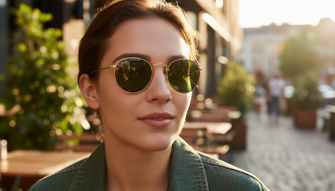 Vista frontale Ray-Ban ROUND METAL (RB3447 - 001)