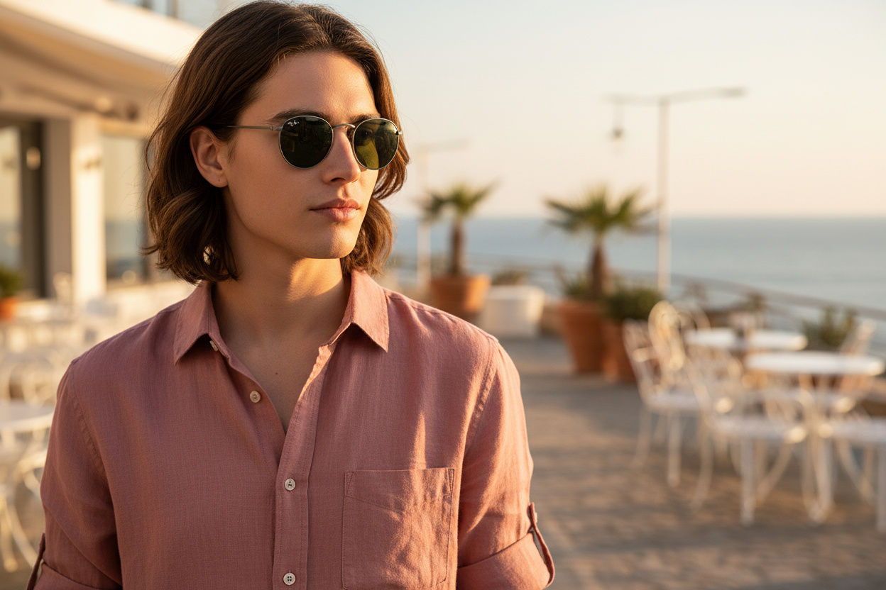 Vista frontale Ray-Ban ROUND METAL (RB3447 - 029)
