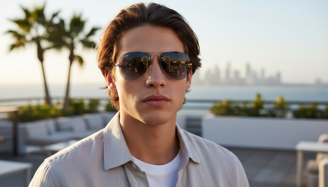 Vista frontale Ray-Ban RB3449 (RB3449 - 003/8G)