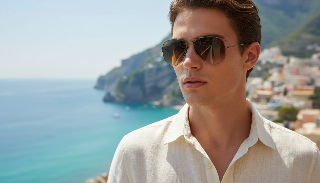 Vista frontale Ray-Ban AVIATOR LARGE METAL (RB3025 - 004/51)