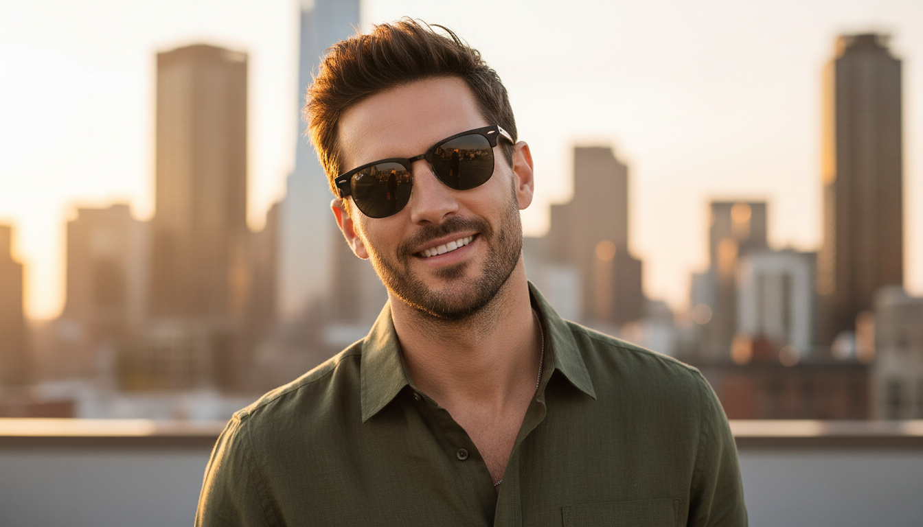 Vista frontale Ray-Ban CLUBMASTER (RB3016 - 1305B1)