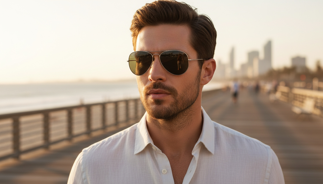 Vista frontale Ray-Ban AVIATOR METAL II (RB3689 - 004/48)