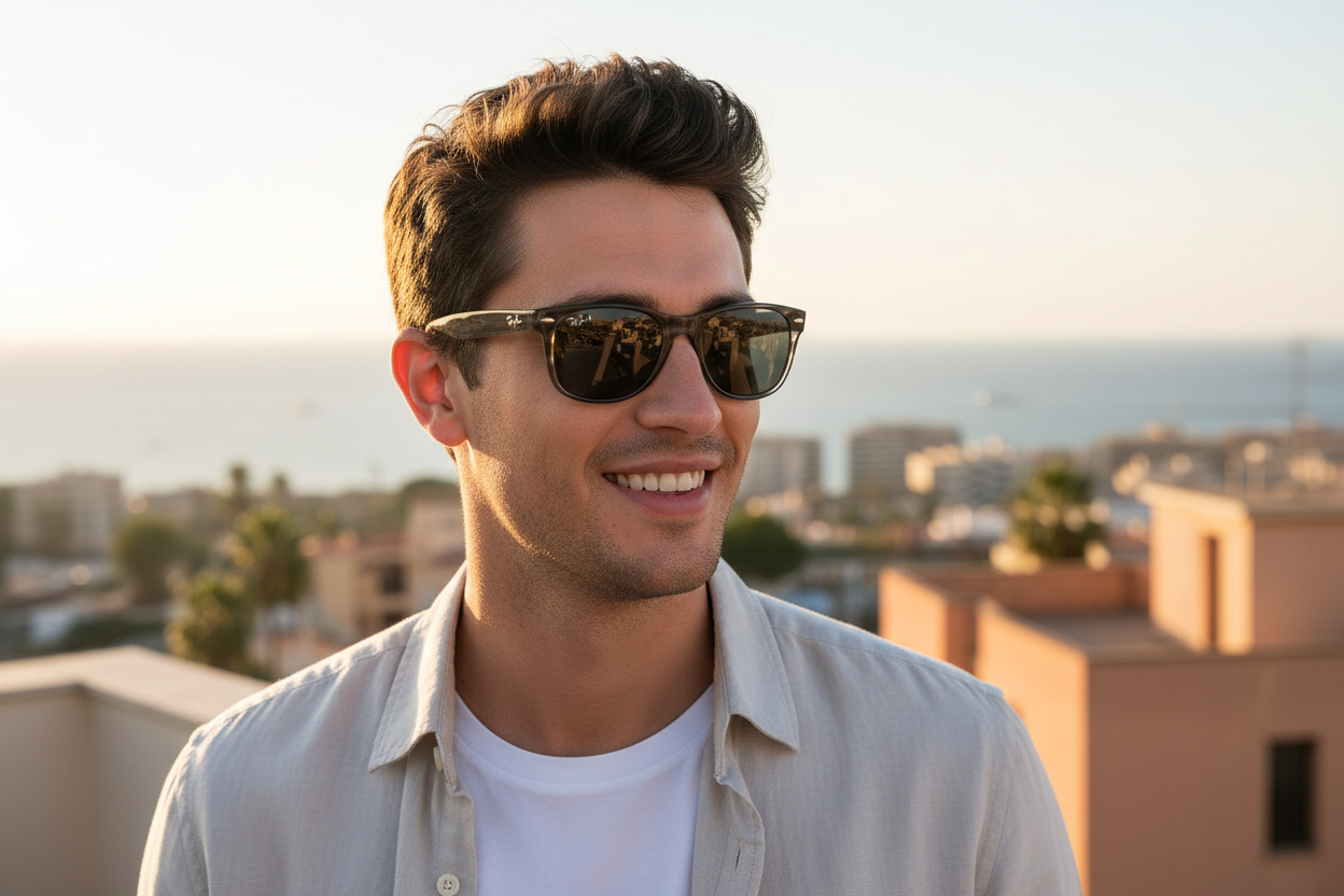 Vista frontale Ray-Ban NEW WAYFARER (RB2132 - 6430B1)
