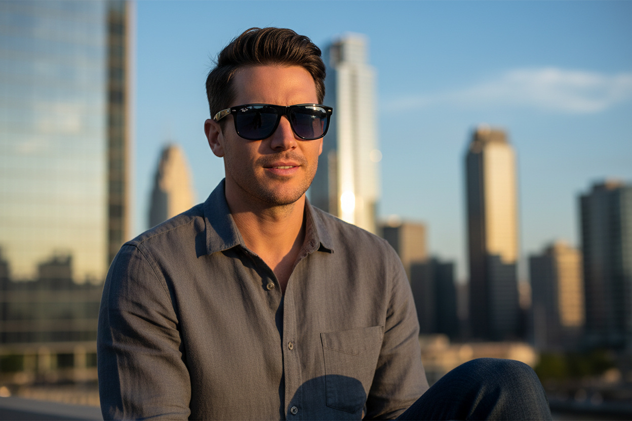 Vista frontale Ray-Ban BOYFRIEND (RB4147 - 601/80)