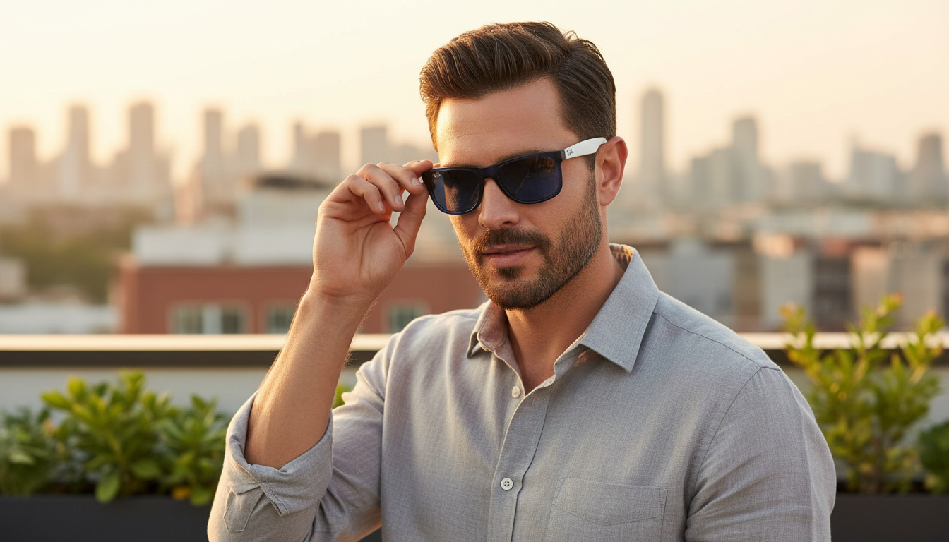 Vista frontale Ray-Ban JUSTIN (RB4165 - 651180)